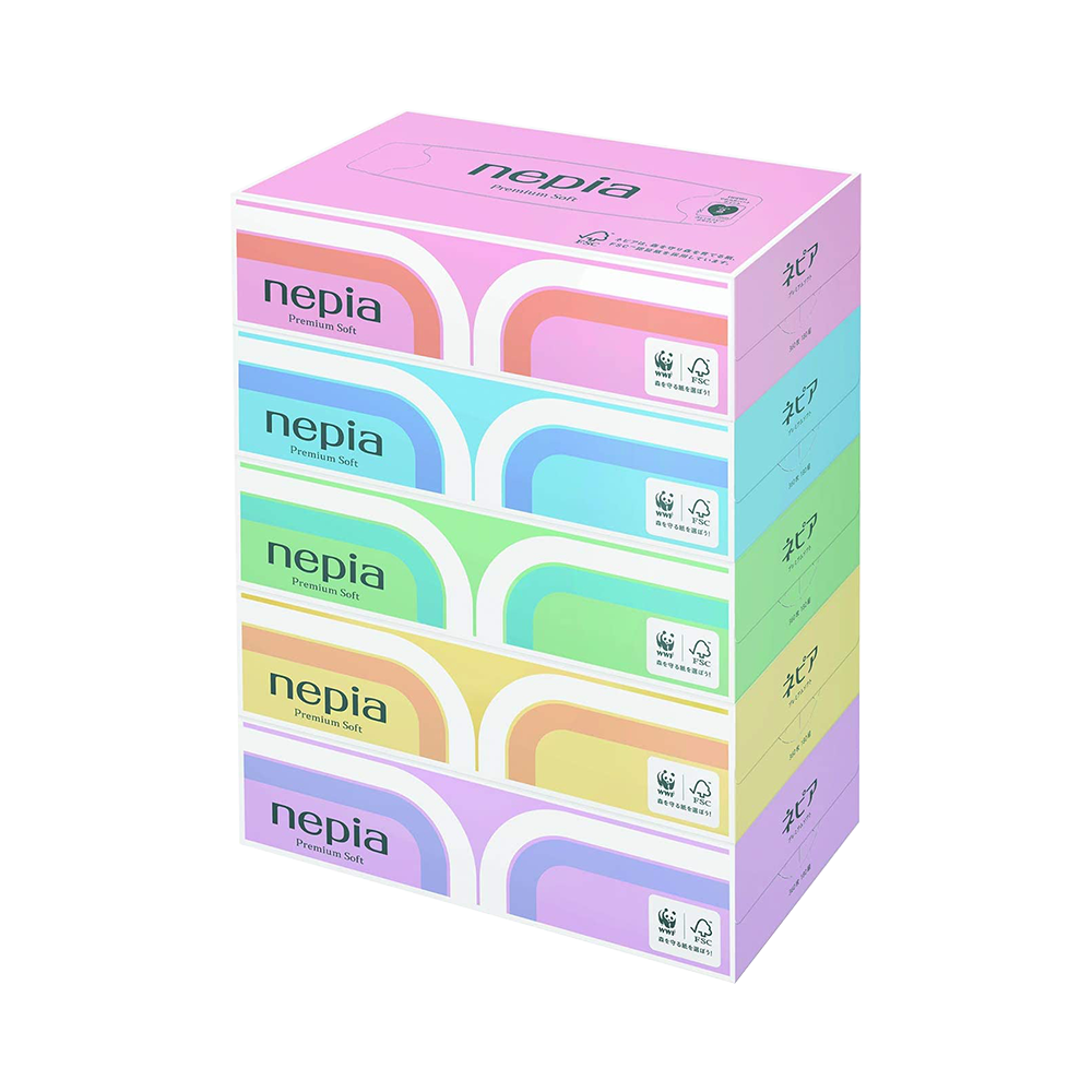 NEPIA 妮飄 高級柔軟舒適多用途抽紙 雙層 180抽 5盒