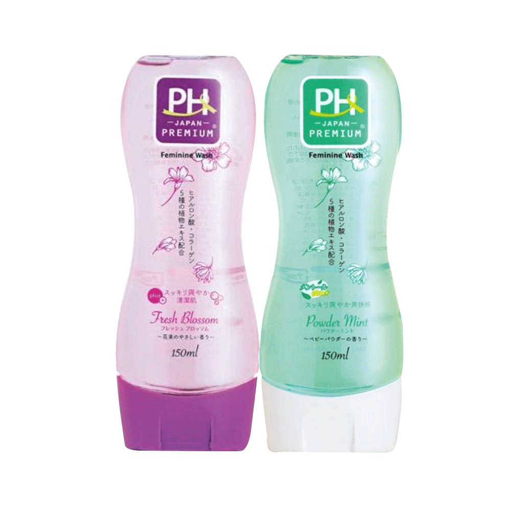 PH JAPAN 弱酸性女性私處清潔護理液 爽身粉香+清新花香 2瓶套裝