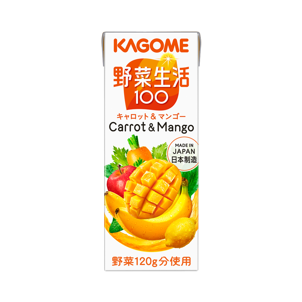 KAGOME 可果美 芳醇芒果沙拉果蔬汁 200ml×24盒