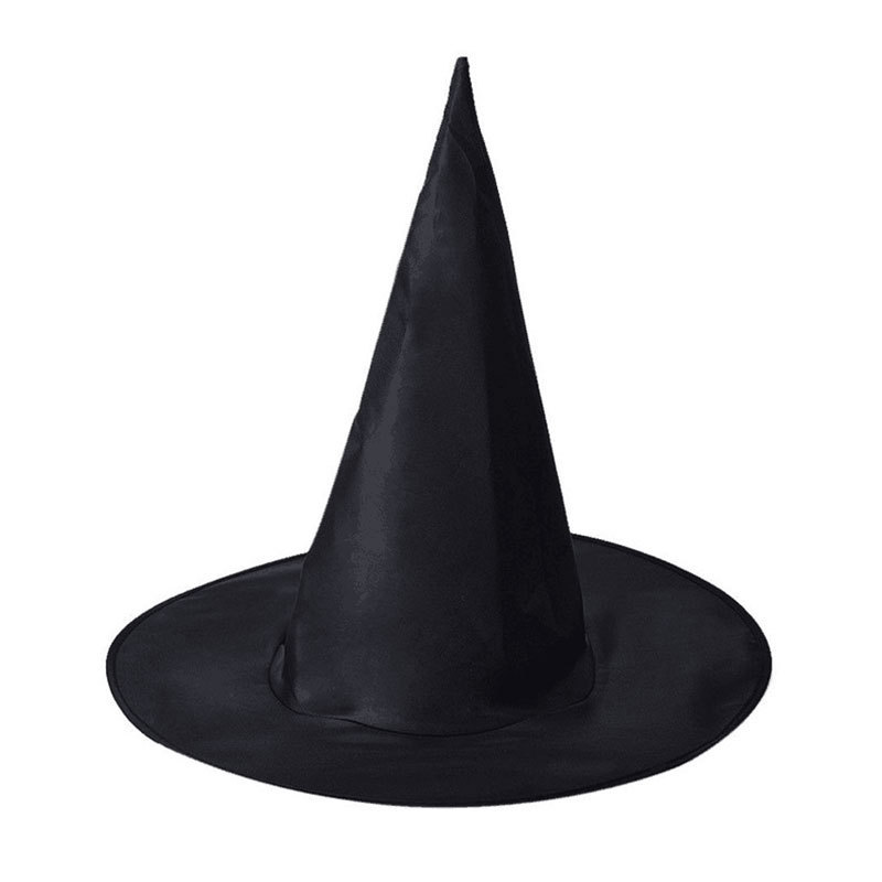 萬聖節帽子黑色牛津布巫師帽化粧服飾道具哈利波特巫婆帽女巫帽子