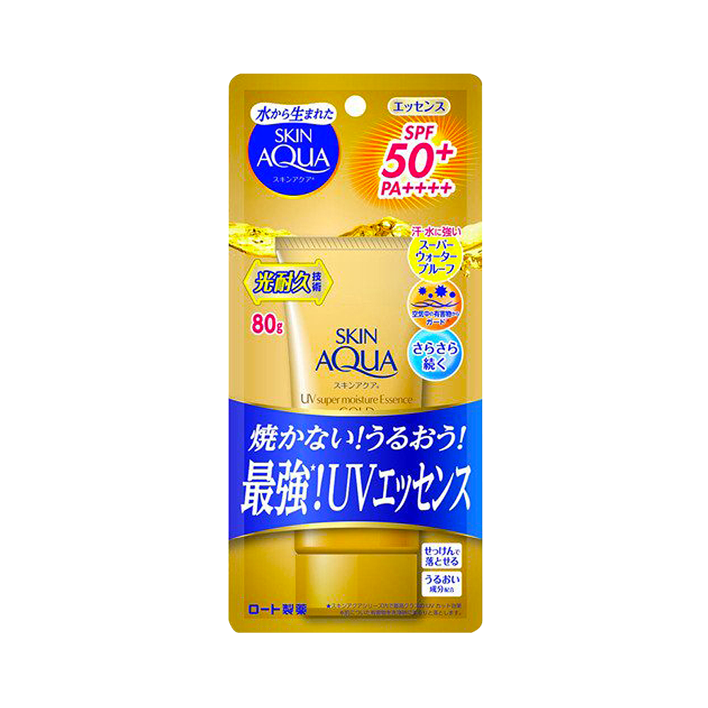ROHTO 樂敦 Skin Aqua 清爽保濕金管精華防曬 SPF50+ PA++++ 80g