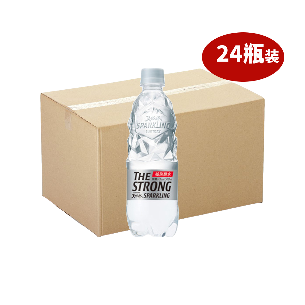 SUNTORY 三得利 THE STRONG  碳酸刺激強碳酸蘇打天然水 510ml*24瓶