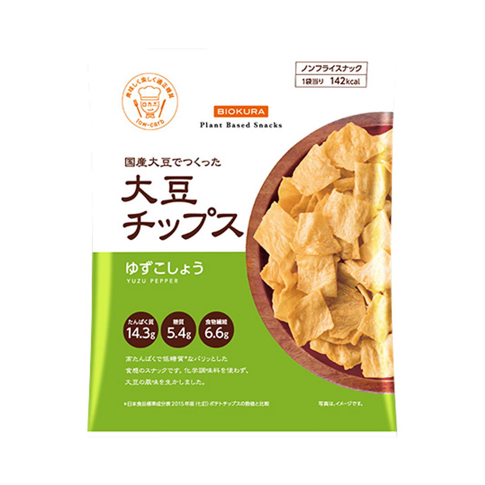 BIOKURA 大豆薯片 柚子胡椒味 35g