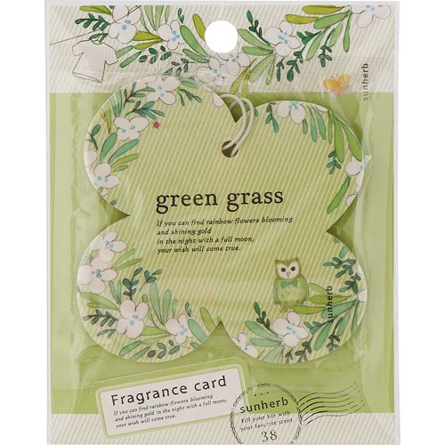 GPP Sun herb 懸掛型香氛卡片芳香劑 綠草 1個