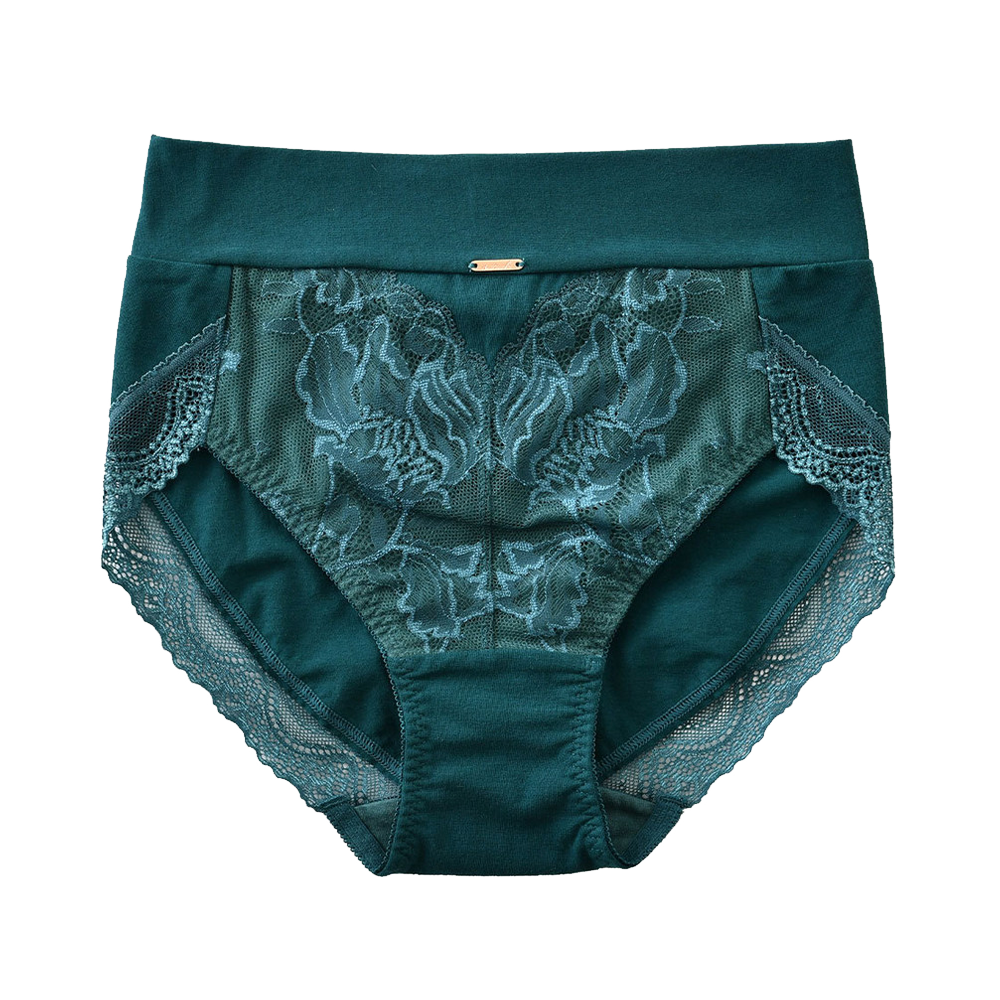 Sarah collection 伊莎貝拉文胸配套內褲（高腰款） 深綠色