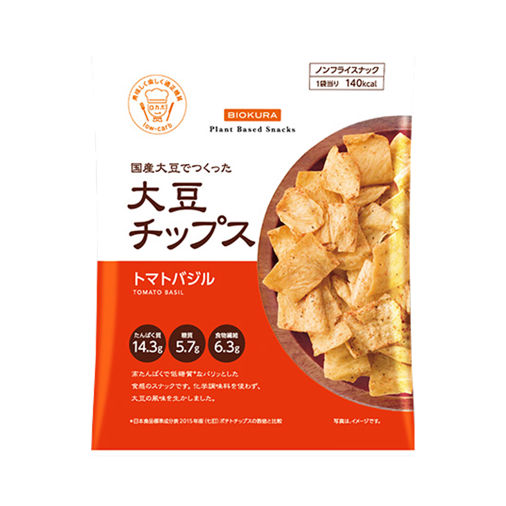 BIOKURA 大豆薯片 番茄羅勒味 35g