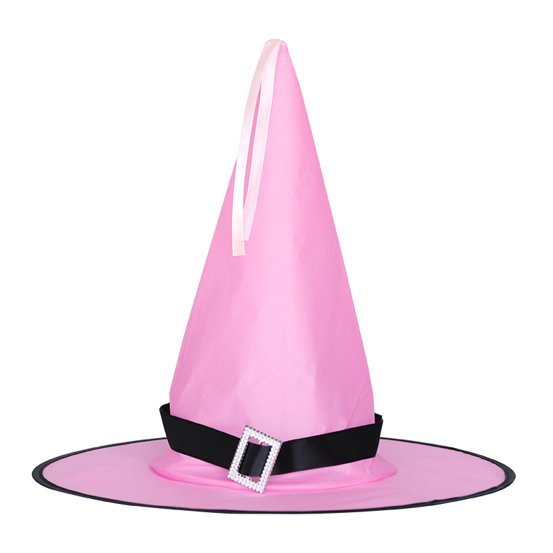 萬聖節帽子 鬼節派對裝飾道具LED發光巫婆帽魔法師女巫帽巫師帽