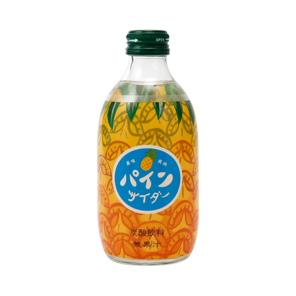 TOMOMASU 友桝飲料 日本人氣水果味碳酸汽水 白桃味&哈密瓜味&西瓜味&芒果味&菠蘿味 （每個口味2瓶）300ml×10