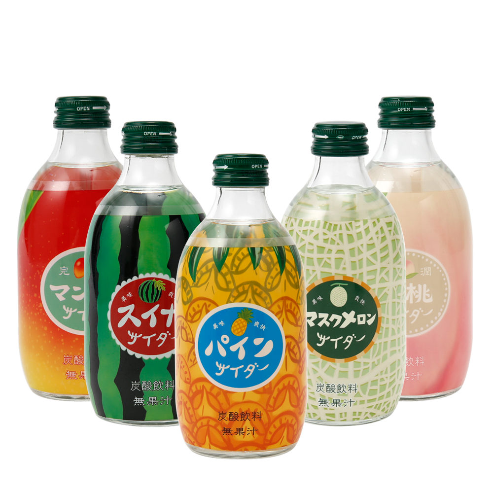 TOMOMASU 友桝飲料 日本人氣水果味碳酸汽水 五口味組合