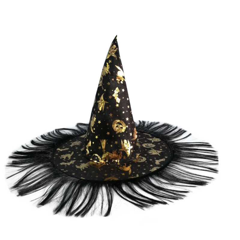 萬聖節帽子兒童成人化粧舞會裝扮巫婆帽派對用品
