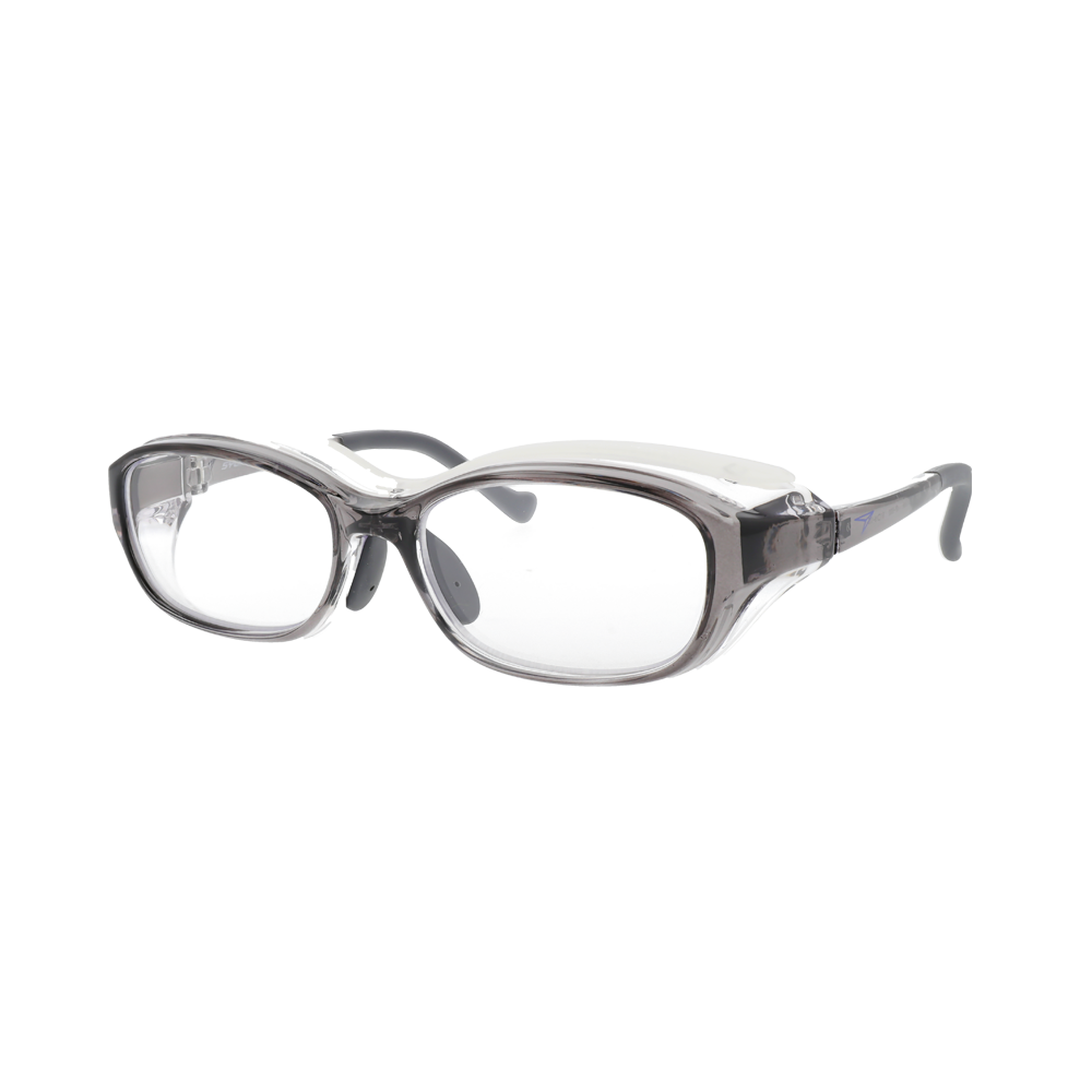 瞬足 時尚百搭簡約防花粉眼鏡SY-5002 透明灰