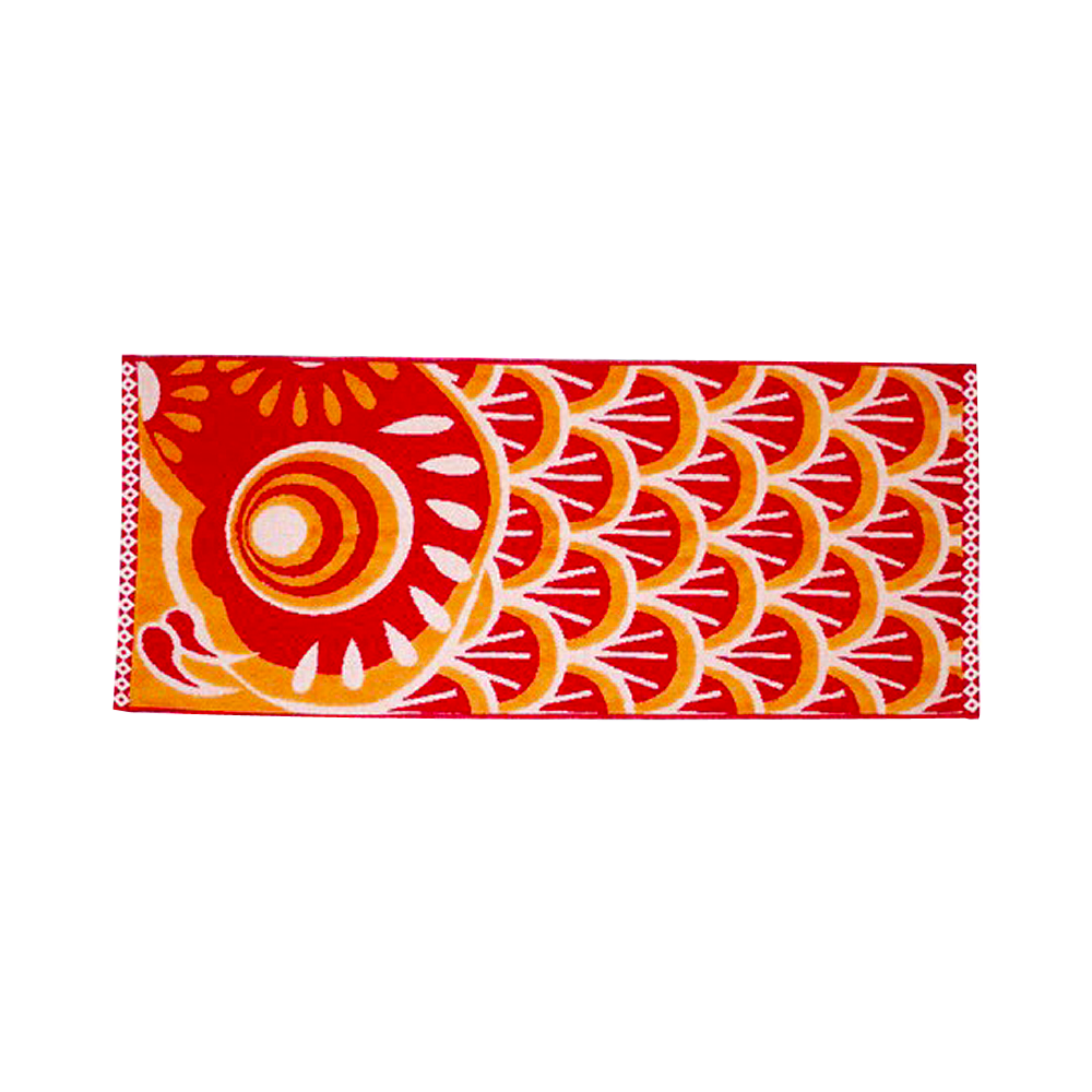 Koiya 可愛鯉魚旗柔軟印花吸水面巾套盒 紅色 1個