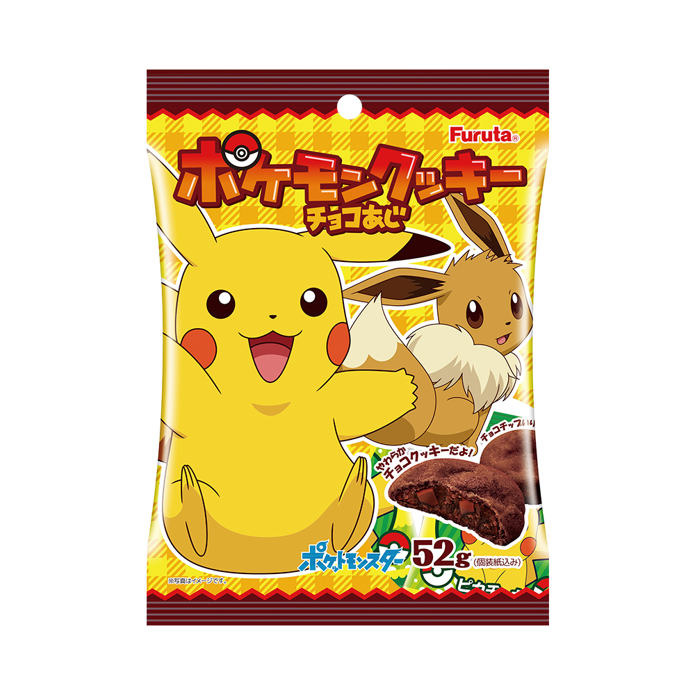 FURUTA 精靈寶可夢巧克力曲奇餅乾 52g/袋