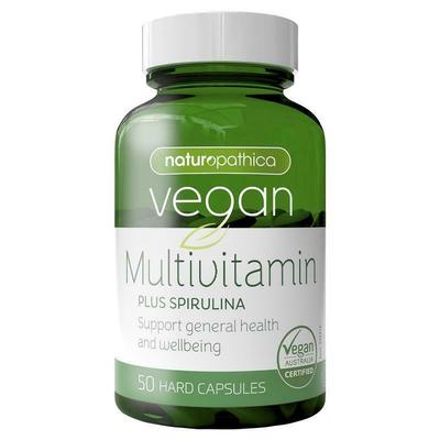 Naturopathica Vegan Multi Vitamin Plus Spirulina Cap X 50