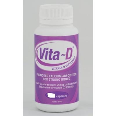 Vita-D 強健骨骼天然維生素（D31000IU）膠囊 60粒