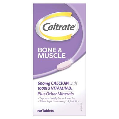 Caltrate鈣爾奇骨骼肌肉健康加礦物質鈣片 100片