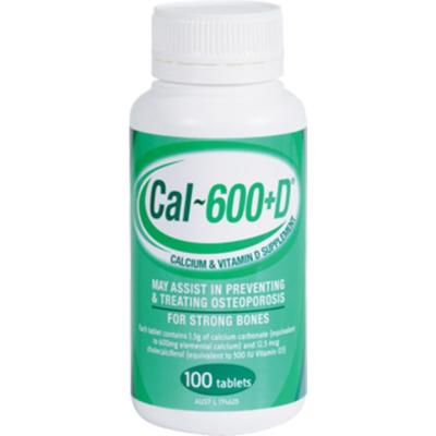 Cal-600+D 鈣爾奇維生素D 100片 （有助於補充鈣）