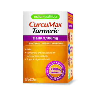 Naturopathica Curcumax Turmeric Daily 3100mg X 80
