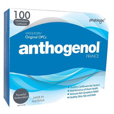 Anthogenol 高濃度花青素葡萄籽精華膠囊 100粒 （月光寶盒）