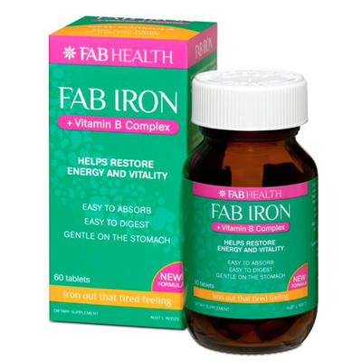 Fab Iron 維生素B群補鐵片（適用於女性）60片