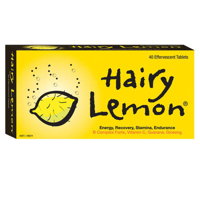 Hairy Lemon 檸檬西洋參泡騰片 富含維生素C 40粒