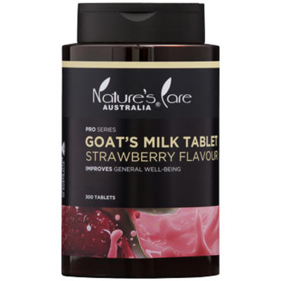 Nature's Care Pro Series Goat's Milk (Strawberry Flavour) Tab X 300