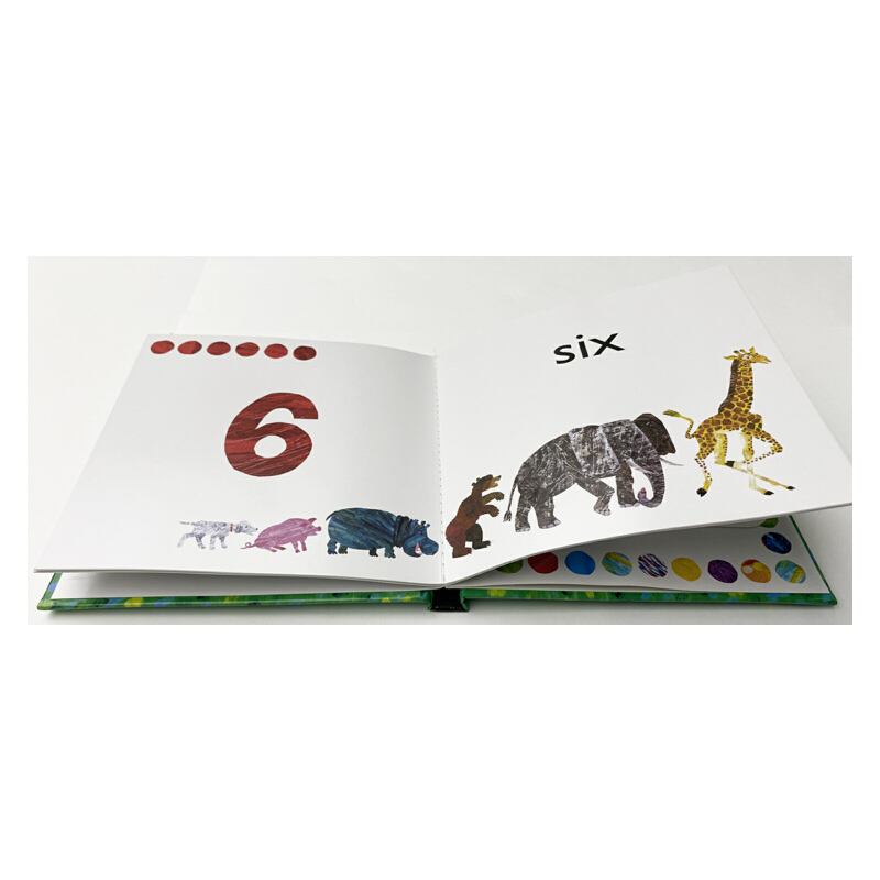 英文原版 Eric Carle's 123 艾瑞卡爾教你學數字 精裝紙板翻翻書 兒童啟蒙認知繪本 艾瑞卡爾