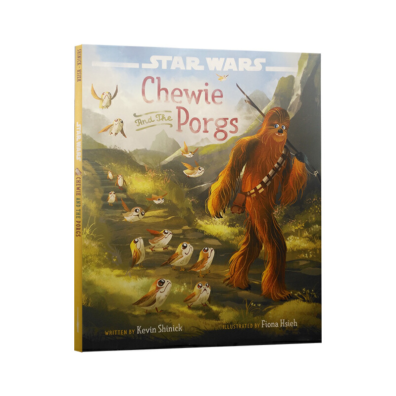 英文原版 Star Wars Chewie and the Porgs 星球大戰 原力滾滾丘仔與波格鳥 精裝圖畫繪本