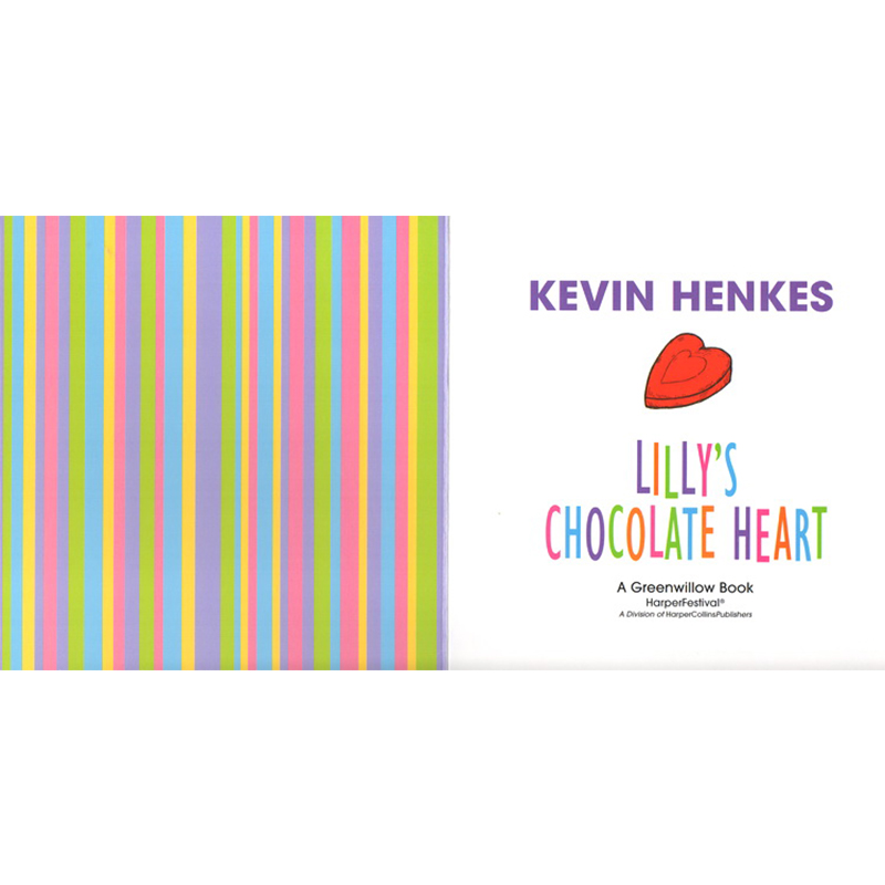英文原版 Lilly's Chocolate Heart 紙板書 名家Kevin Henkes