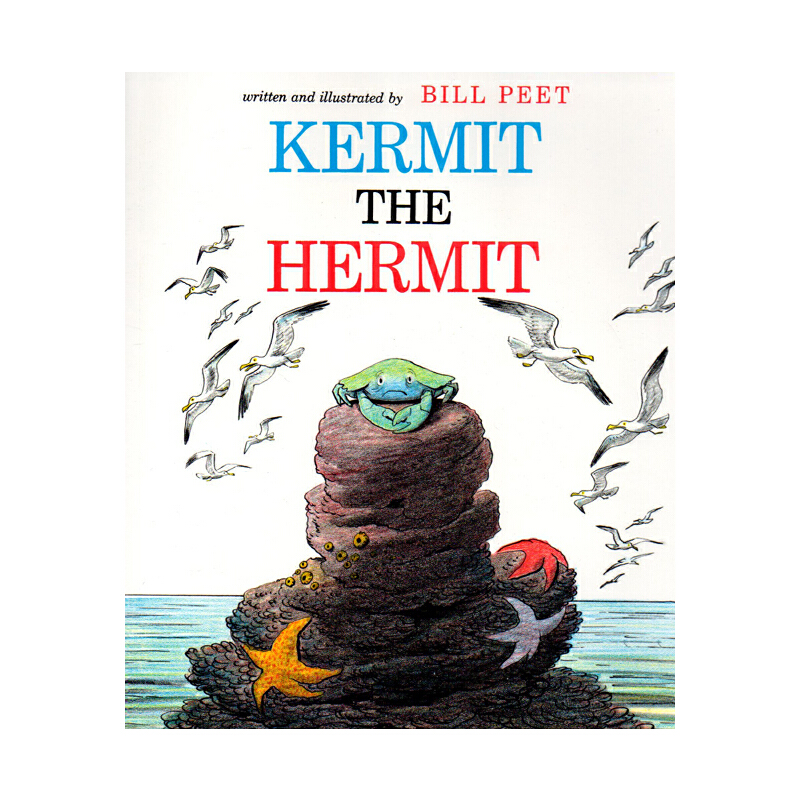 英文原版 Kermit the Hermit 任性的螃蟹 兒童啟蒙繪本圖畫書 凱迪克大獎得主 Bill Peet
