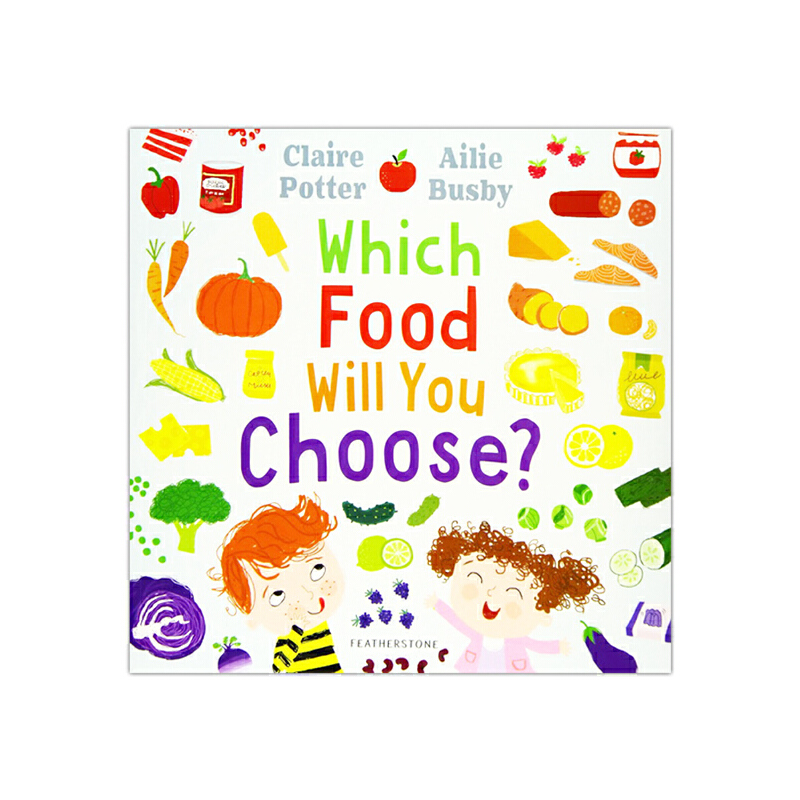 英文原版 Which Food Will You Choose? 蔬菜水果 兒童健康食物繪本 早教益智讀物 親子互動圖畫書