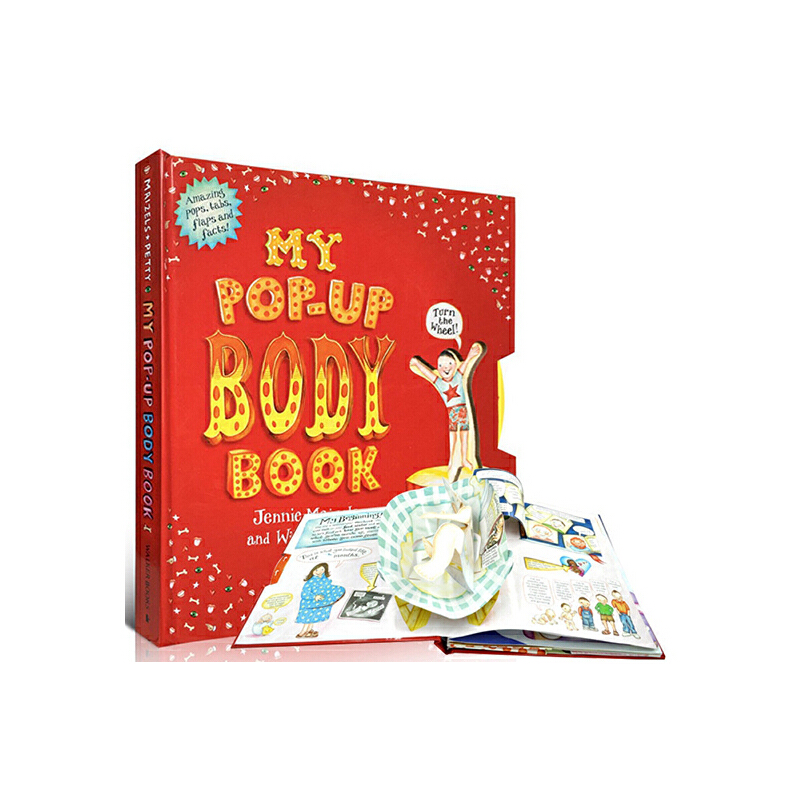 英文原版 My Pop-Up Body Book 兒童身體奧祕科普 人體機關立體書 3D操作玩具書 百科知識趣味啟蒙閲讀圖畫書