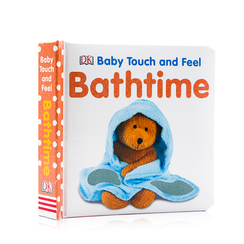 DK寶寶習慣養成觸摸書4冊英文原版繪本Baby Touch and Feel Mealtime/Playtime/Bedtime/Bathtime吃飯玩耍洗澡睡覺0-3歲紙板書