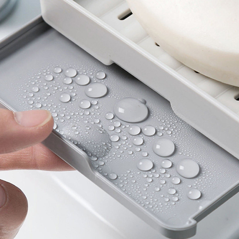 肥皂盒簡約創意香皂架防潮水實惠瀝水收納盒