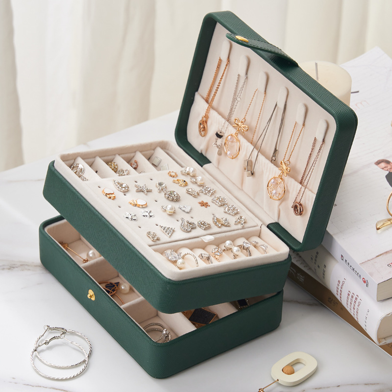 創意多層飾品首飾盒 大容量項鍊飾品珠寶收納盒