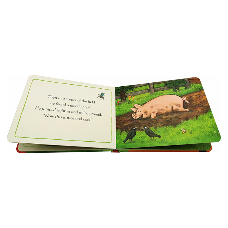 英文原版繪本 Farmyard Friends: Portly Pig 紙板書 咕嚕牛作者 名家Axel Scheffler 兒童啟蒙圖畫故事書 大嘴鳥 Nosy Crow