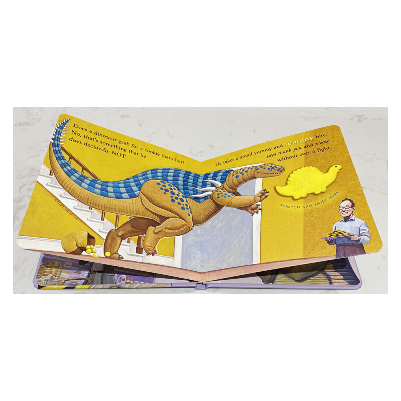 英文原版 How Do Dinosaurs Eat Cookies? 恐龍怎麼吃餅乾 家有恐龍系列 紙板書 兒童啟蒙紙板圖畫故事書