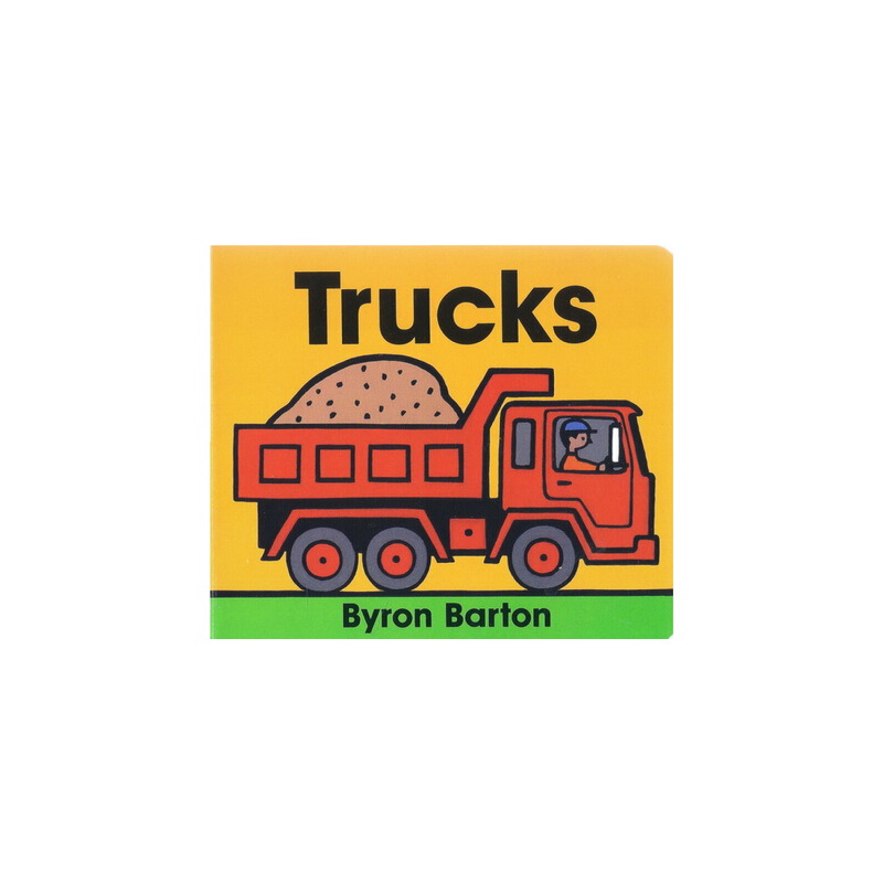 Trucks 英文原版 卡車 紙板書 名家Byron Barton 拜倫巴頓 交通工具 卡車書