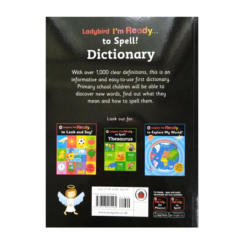 英文原版 Dictionary Ladybird I'm Ready to Spell 英國小瓢蟲 兒童圖片圖畫詞典 詞彙拼寫學習工具書
