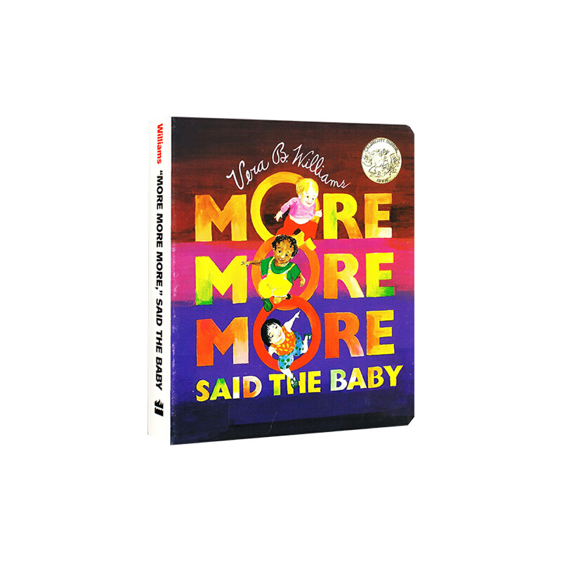 英文原版 More More More Said the Baby 紙板書 凱迪克銀獎 三個小嬰兒的故事 親子共讀繪本