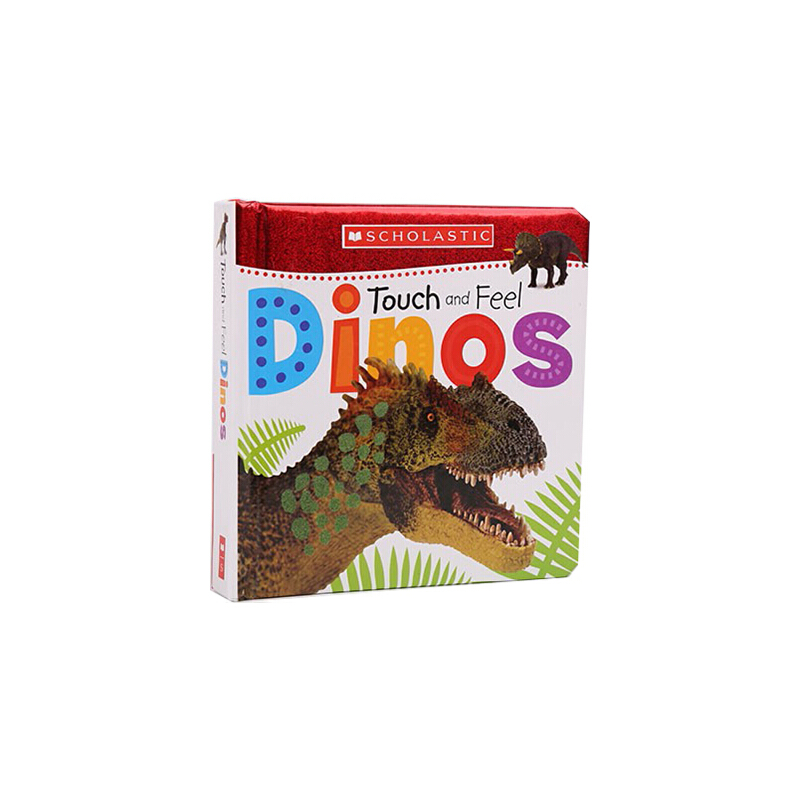 Dinos 英文原版 恐龍 紙板觸摸書 學樂Scholastic Early Learners 系列