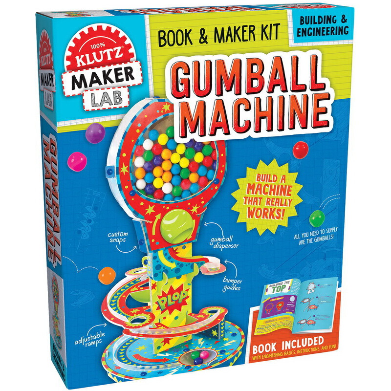 Klutz Lab Maker:Gumball Machine 英文原版 彈珠機 手工DIY玩具書 STEM