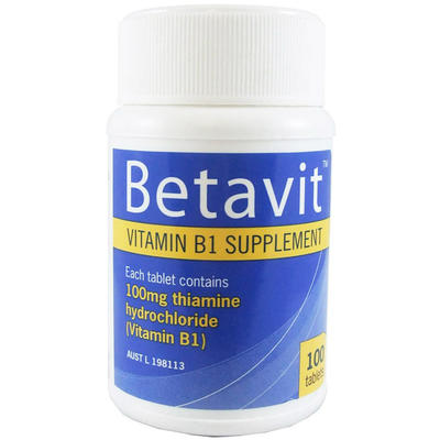 Betavit 維生素B1片 100粒 (促進營養吸收，改善維生素B1缺乏)