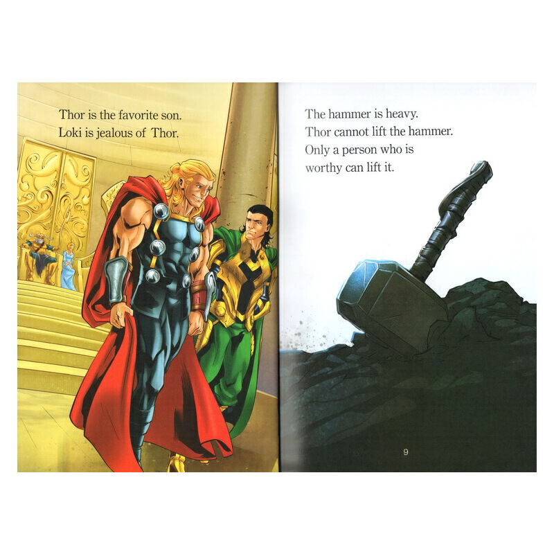 英文原版 漫威復仇者聯盟分級讀物 Disney World of Reading Marvel Level 1 共21冊 兒童繪本圖畫故事書