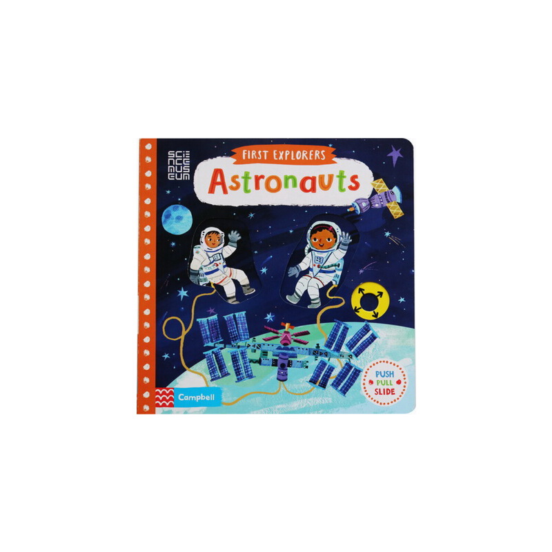 First Explorers Astronauts 小小探索家 英文原版繪本 宇航員 兒童啟蒙機關操作紙板書