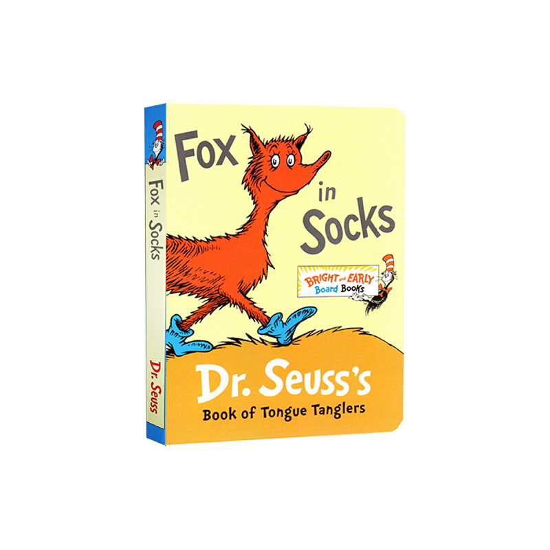 Fox in Socks 穿襪子的狐狸 dr seuss系列 蘇斯博士英文原版繪本 Bright and Early Board 英文兒童讀物