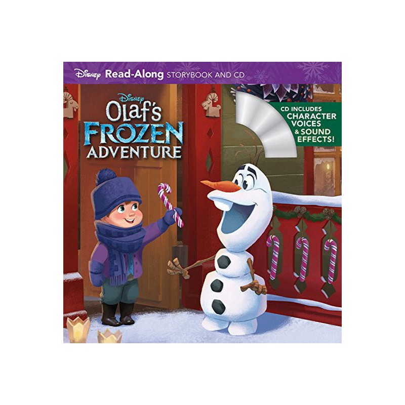 英文原版 Olaf's Frozen Adventure 附CD 冰雪奇緣 迪士尼獨立有聲電影繪本讀物 Disney Read Along