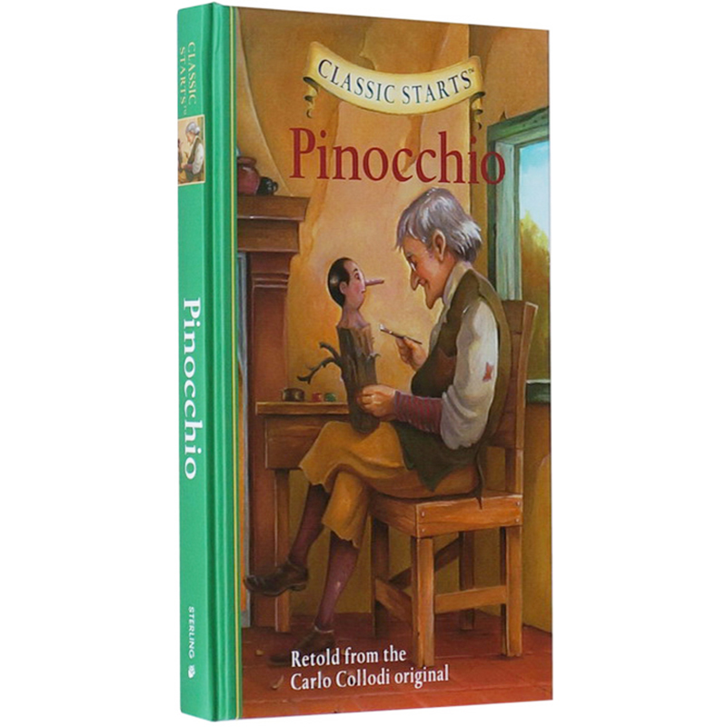 英文原版 Classic Starts：Pinocchio 木偶奇遇記 匹諾曹 專門為孩子編的名著讀本 精裝 小説