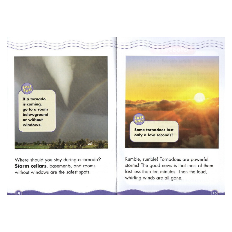 英文原版 Science Vocabulary Readers Wild Weather 6冊合售 自然天氣繪本系列 兒童科學科普繪本 贈指導手冊