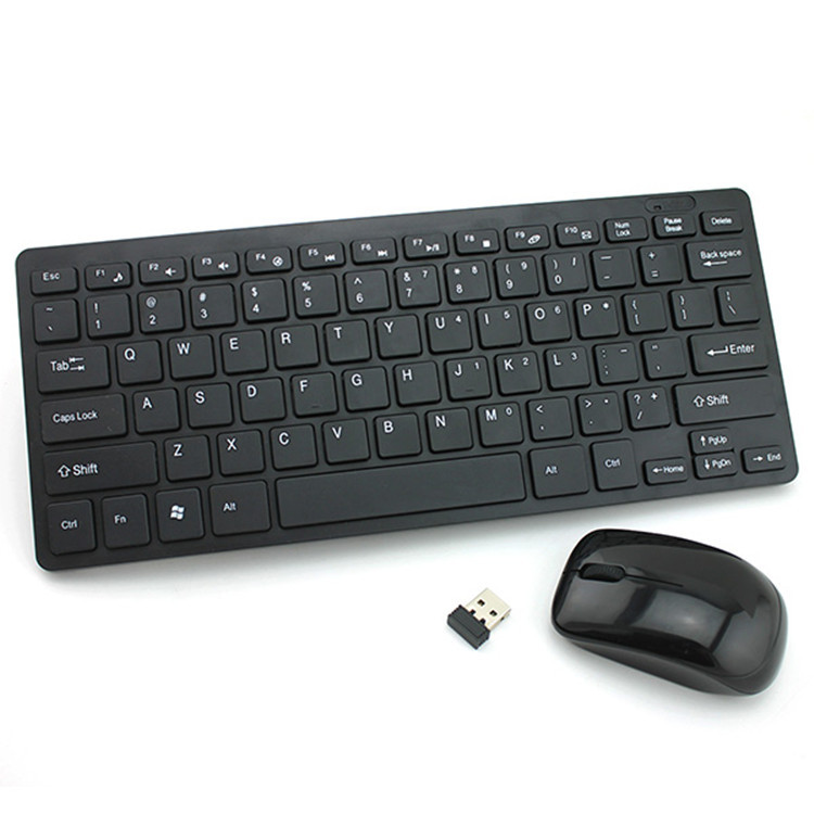 2.4G迷你無線鍵盤鼠標套裝 USB電腦巧克力型鍵鼠套HK-03帶膜廠家
